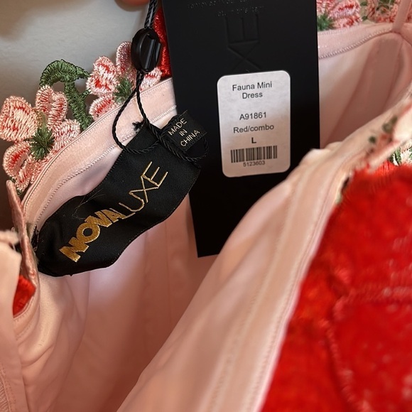 Fashion Nova Red Floral Mini Dress - Picture 7 of 8